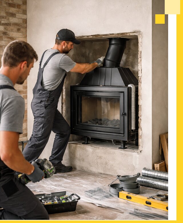 Установка каминных топок в Шуе: монтаж, подключение