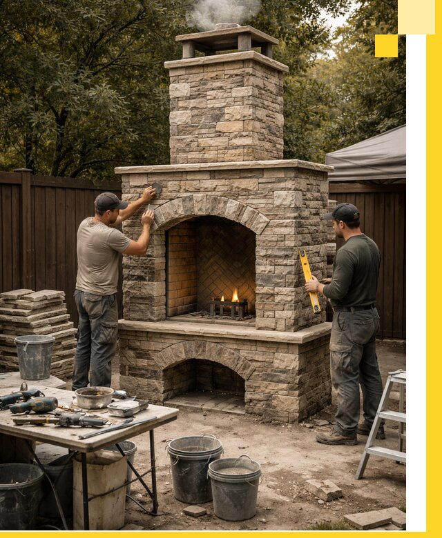 Проектирование и установка уличных каминов в Шуе