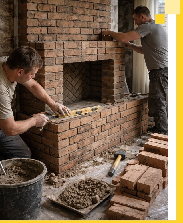 Изготовление и установка кирпичных каминов в Шуе