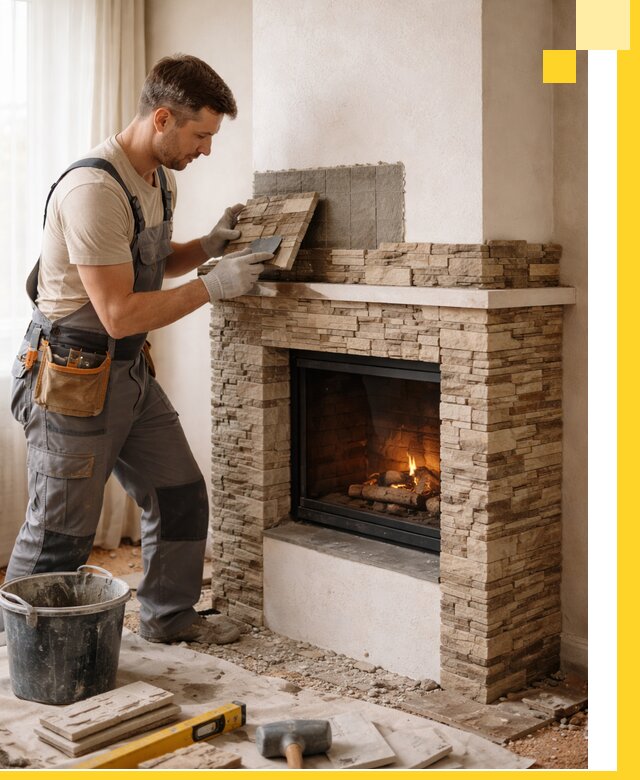 Изготовление и монтаж каминов для дома под ключ в Шуе