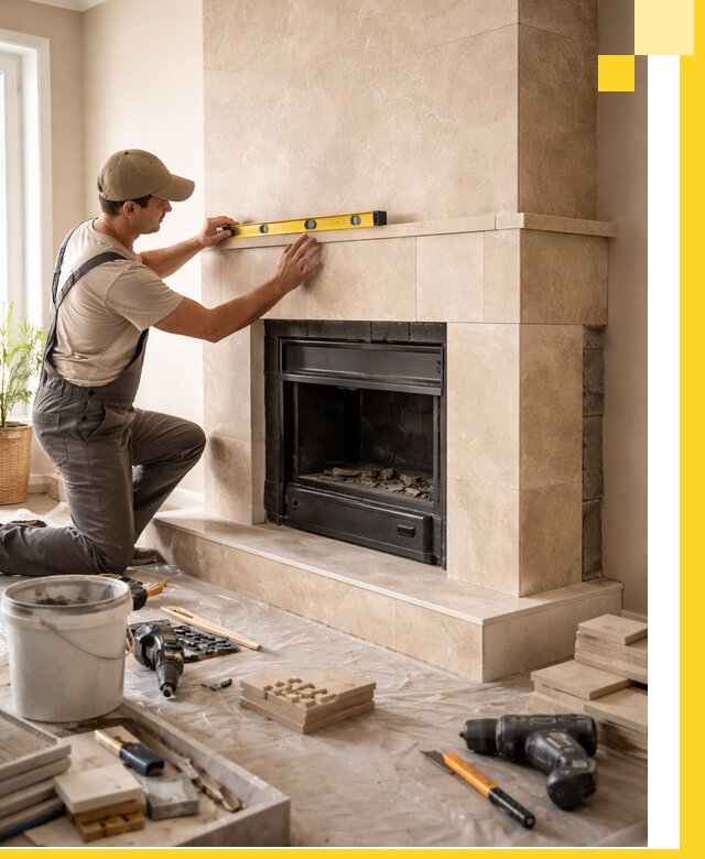 Установка и монтаж каминов в частном доме под ключ в Шуе