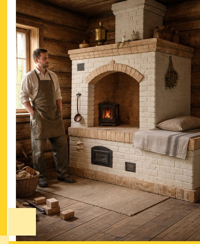 Русские печи с лежанкой под ключ в Шуе от 154200 р. ЭриданШуя