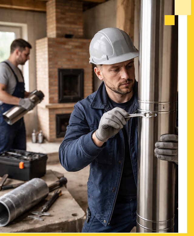 Профессиональный монтаж дымоходов для печей в Шуе