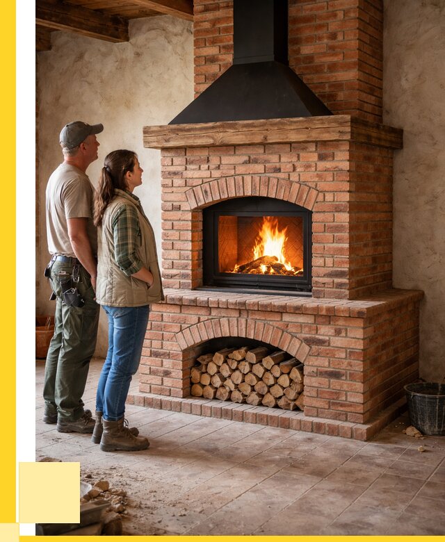 Печи камины из кирпича в Шуе от 123360 р. | ЭриданШуя