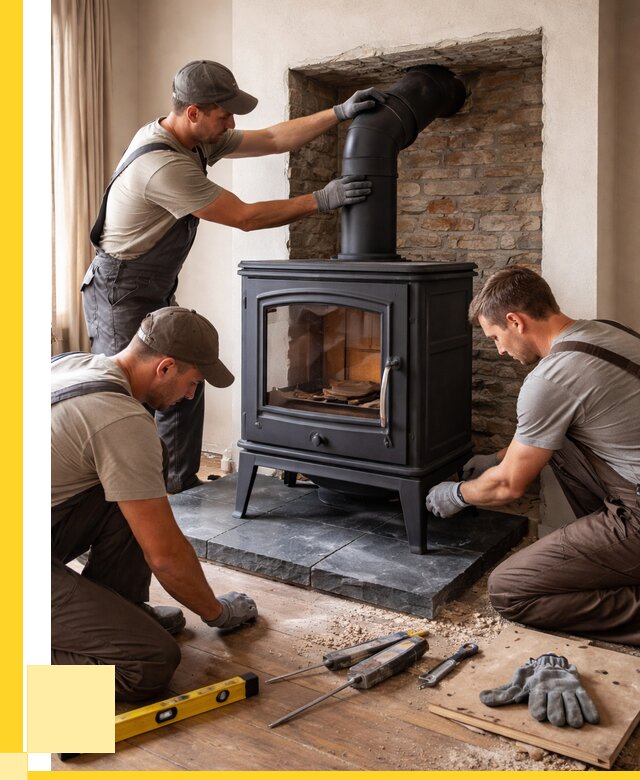 Монтаж печи камина в частном доме в Шуе от 25700 р. | ЭриданШуя