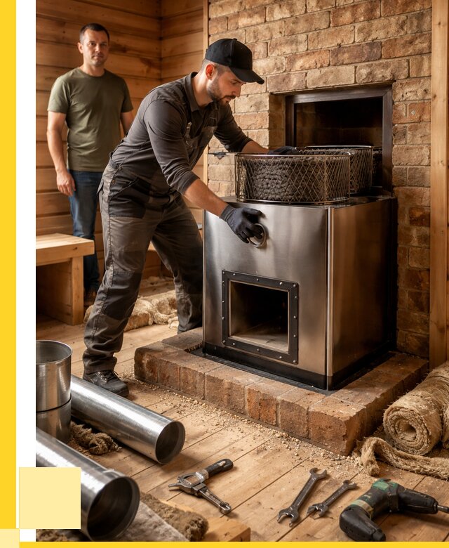 Монтаж банных печей под ключ в Шуе от 18504 р., ЭриданШуя