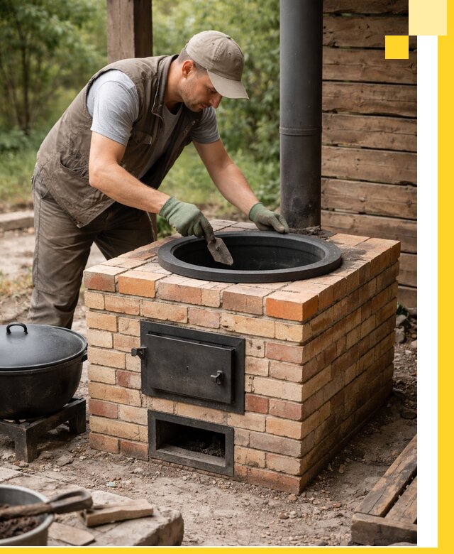 Изготовление и установка печей для казана в Шуе под ключ