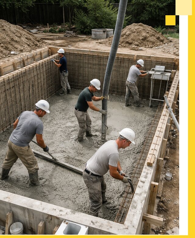 Строительство бетонных бассейнов под ключ в Шуе