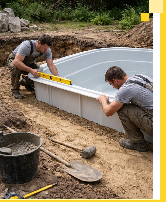 Производство и установка пластиковых бассейнов в Шуе под ключ