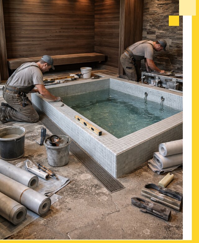 Установка и строительство бассейнов для сауны в Шуе