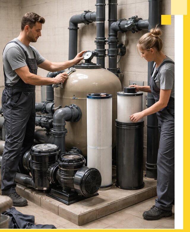 Фильтры и системы фильтрации для бассейнов в Шуе