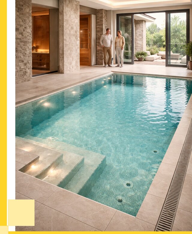 Бассейн во дворе в Шуе: проект, отделка от 1233600 р. | ЭриданШуя