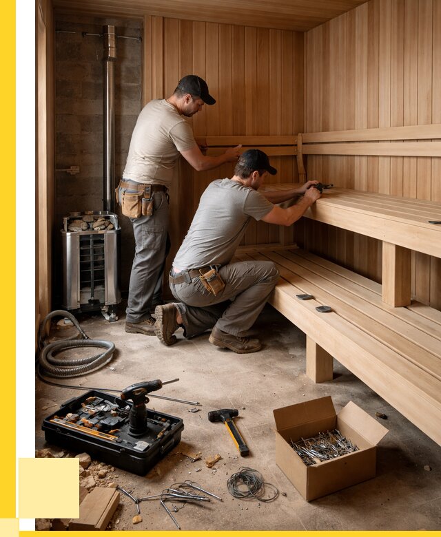 Монтаж саун под ключ в Шуе от 123360 р. | ЭриданШуя