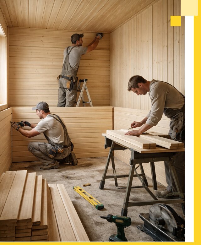 Обшивка саун в Шуе из натуральной древесины под ключ