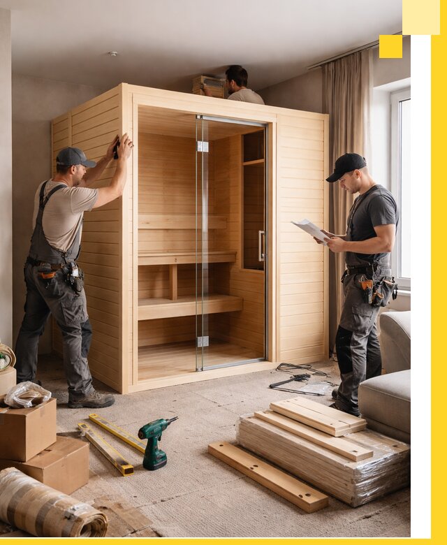 Установка и благоустройство саун в квартире в Шуе