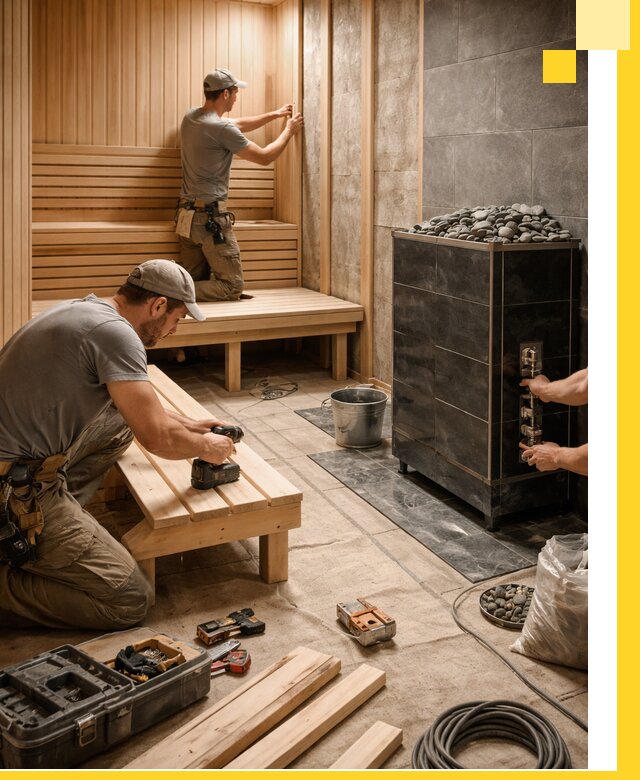 Дизайн и строительство интерьерных саун под ключ в Шуе