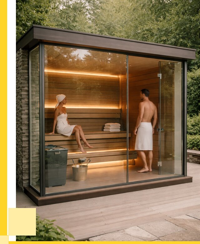Сауна стеклянная и двери для сауны в Шуе от 257000 р. | ЭриданШуя