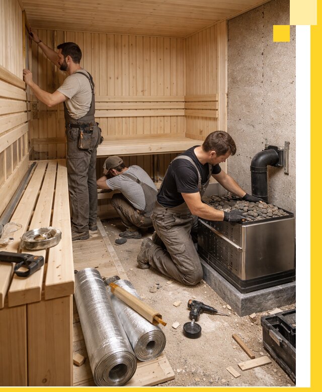 Индивидуальные сауны на заказ в Шуе под ключ, проект и монтаж