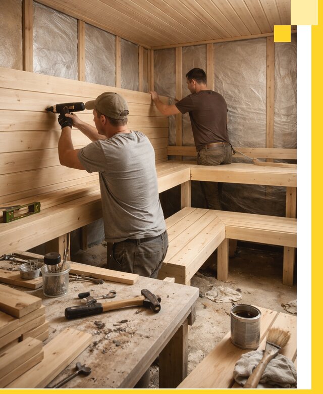 Профессиональная отделка бань и саун под ключ в Шуе