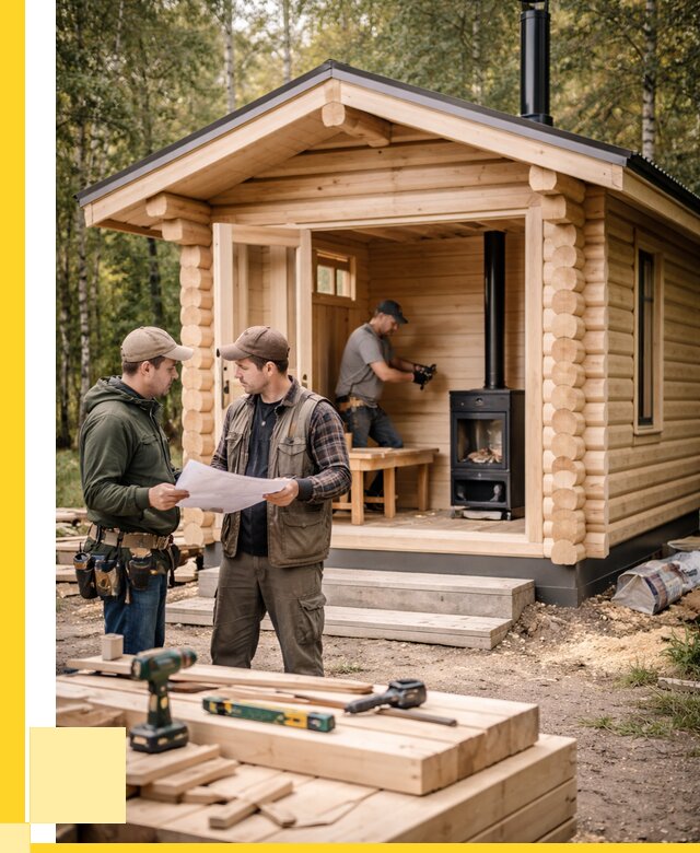 Монтаж бань под ключ в Шуе — от 205600 р. | ЭриданШуя