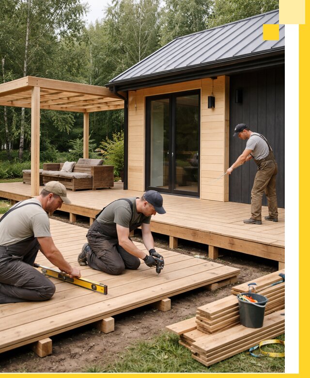 Строительство бань с террасой и бассейном под ключ в Шуе