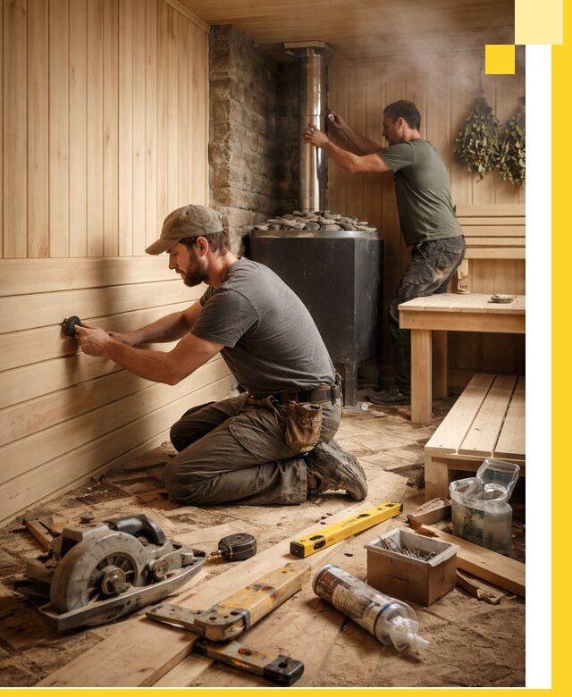 Полное строительство и оснащение парных под ключ в Шуе