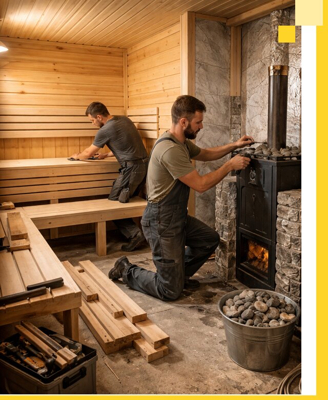 Дизайн и строительство интерьеров бань под ключ в Шуе