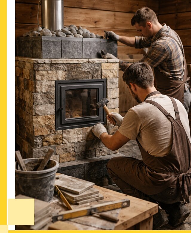 Облицовка банной печи в Шуе от 15420 р. | ЭриданШуя