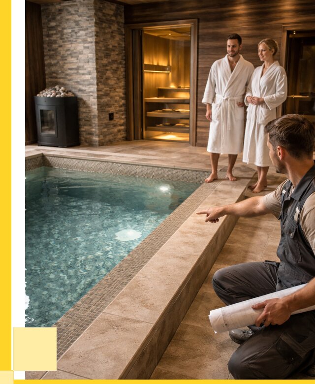 Проект бани с бассейном под ключ в Шуе от 66820 р. | ЭриданШуя