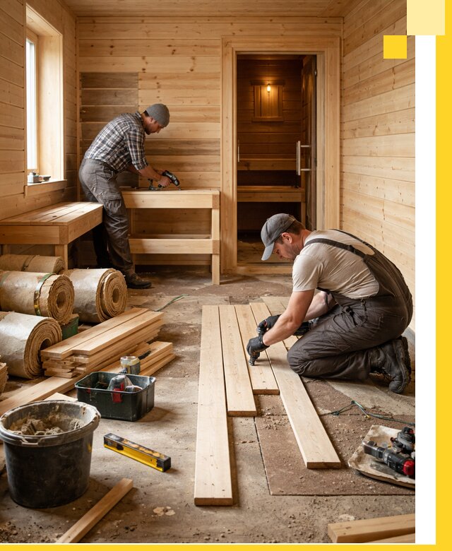 Индивидуальный проект бани с комнатой отдыха под ключ в Шуе