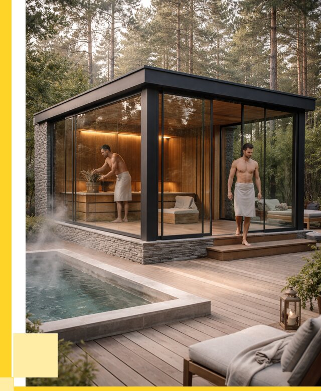 Стеклянные бани и двери в Шуе от 462600 р. | ЭриданШуя