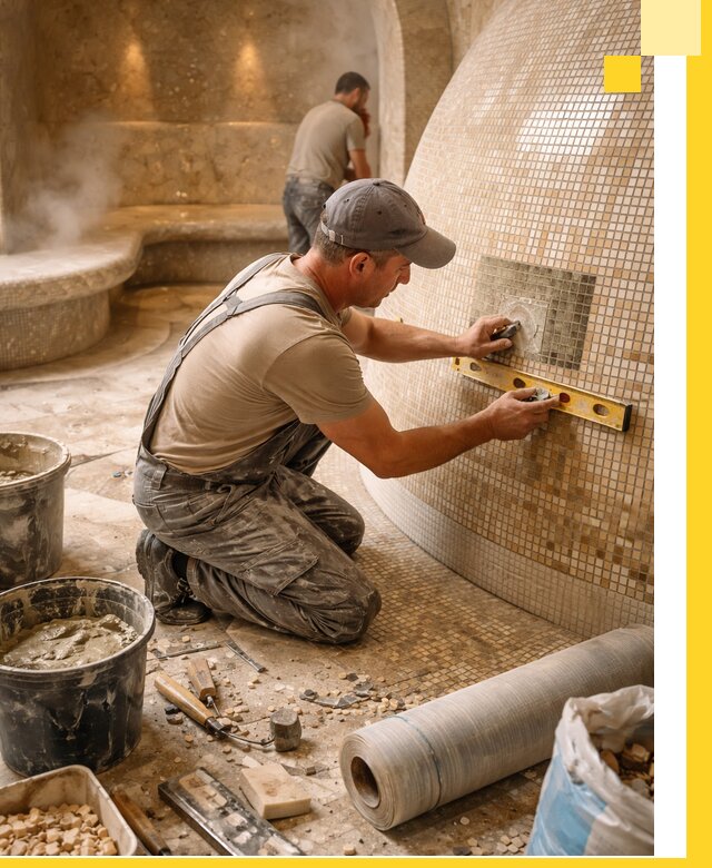 Хамам под ключ в Шуе: проектирование, строительство, отделка