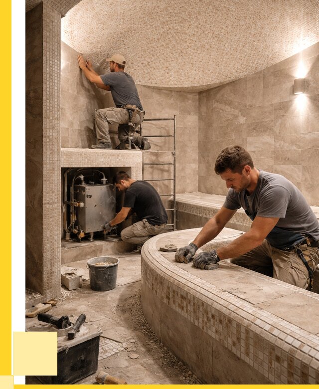 Монтаж хамамов под ключ в Шуе от 257000 р. ЭриданШуя