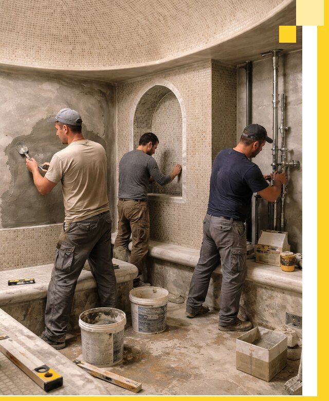 Профессиональный монтаж хамамов под ключ в Шуе с гарантией