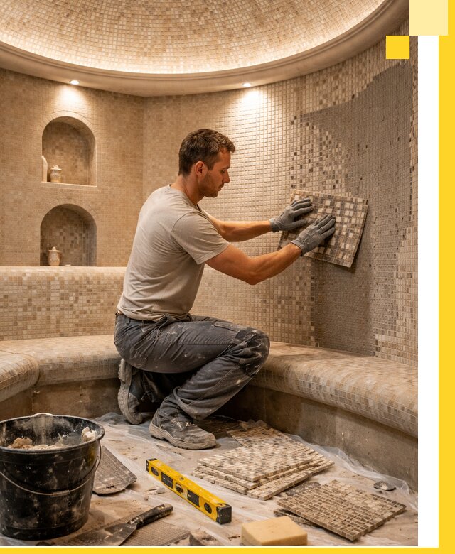 Устройство и монтаж домашнего хамама под ключ в Шуе