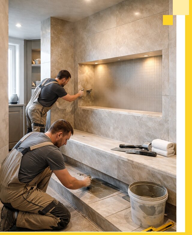 Профессиональное строительство хамама в квартире в Шуе