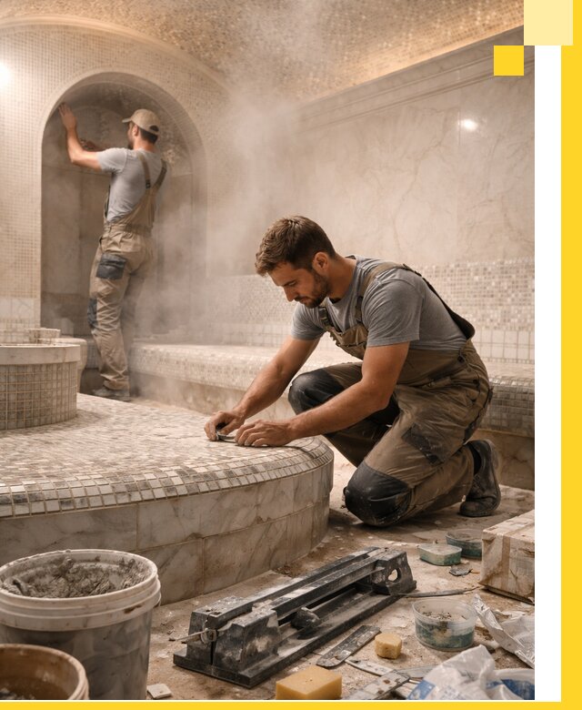 Профессиональный дизайн хамама и SPA под ключ в Шуе