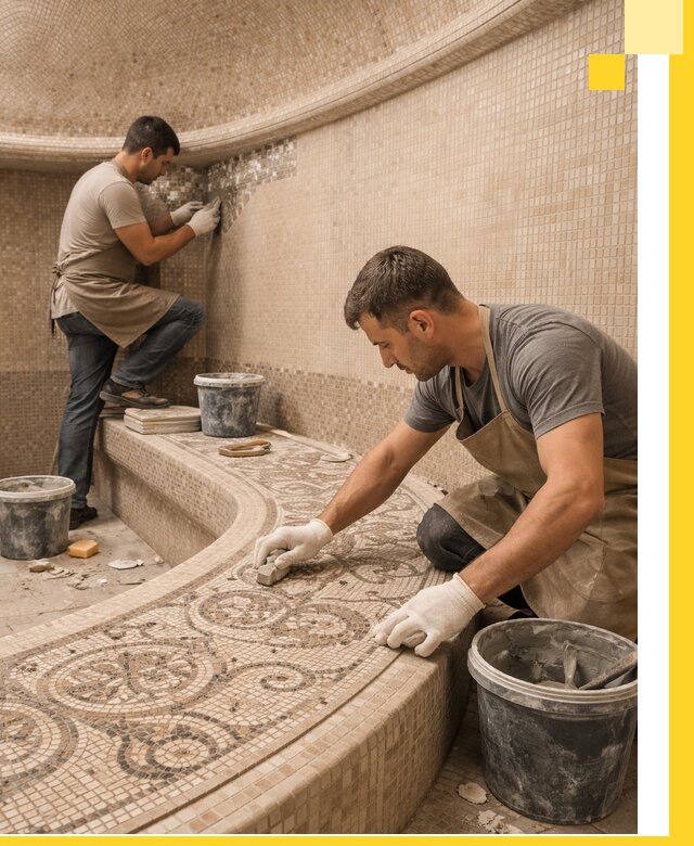 Плитка для хамама в Шуе, укладка, подбор и поставка