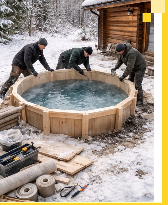 Изготовление и установка ледяных купелей под ключ в Шуе