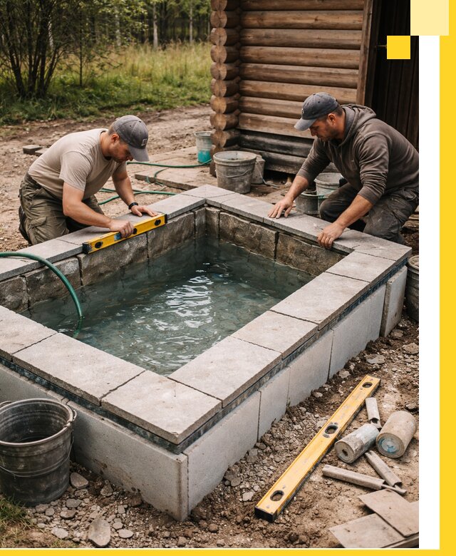 Изготовление и установка холодных купелей под ключ в Шуе