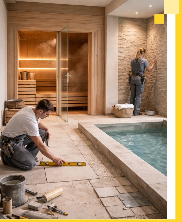 Комплексный дизайн и отделка интерьеров SPA под ключ в Шуе